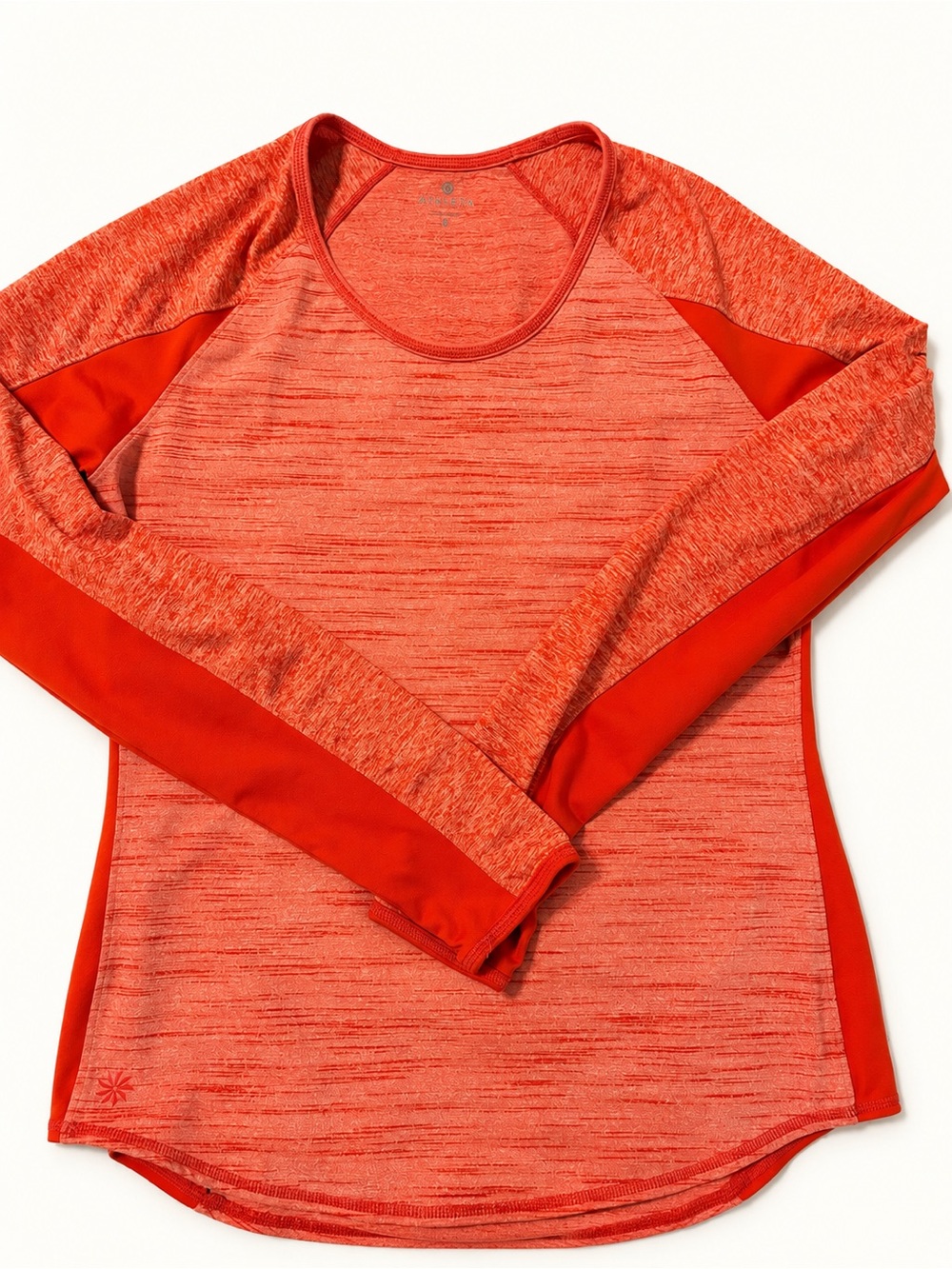 Athleta Long Sleeve Athletic Top Coral Orange Size M s205